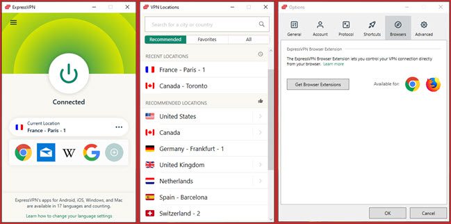 ExpressVPN app - France