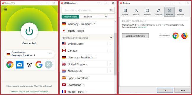 ExpressVPN app - Germany