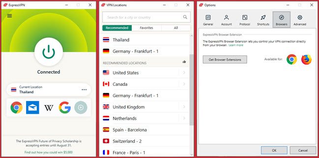 ExpressVPN app - Thailand