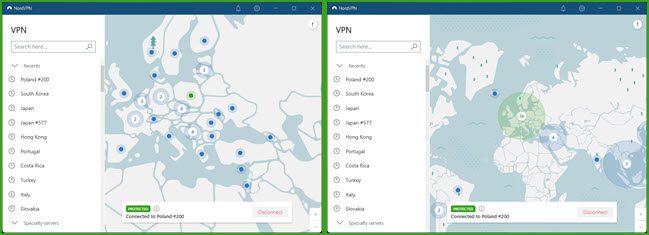 NordVPN app - Poland