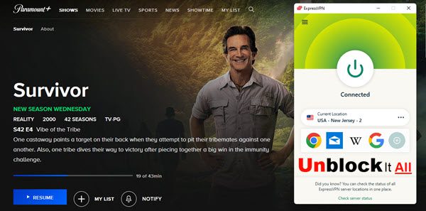 Survivor with ExpressVPN